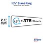 Avery TouchGuard Protection Heavy Duty 1 1/2" 3-Ring View Binders, Slant Ring, White (17142)