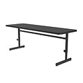 Correll Training Room Table, 60x24, Black Granite (CSA2460TF-07)