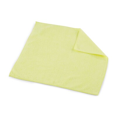 Coastwide Professional™ Microfiber Wipers, Yellow, 12/Pack (CW52879)