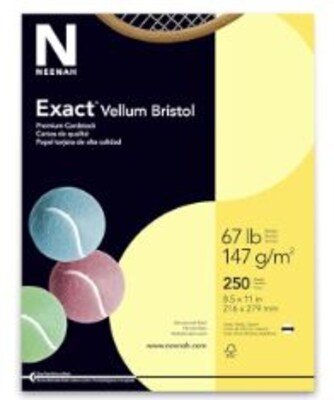 Acclaim 67 lb. Cover Paper, 8.5 x 11, Yellow, 250/Pack (81338 / 82338)