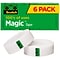 Scotch Magic Invisible Tape Refill, 3/4 x 27.77 yds., 6/Pack (810K6)