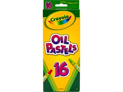 Crayola Oil Pastels, Assorted Colors, 16/Box (52-4616CT)