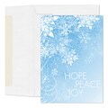 Custom Icy Flurries Cards, with Envelopes, 5 x 7  Holiday Card, 25 Cards per Set