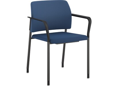 HON Accommodate Vinyl Upholstered Guest Stacking Chair, Elysian/Textured Charcoal, 2/Pack (HSGS6.F.E
