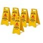Alpine Industries Wet Floor Sign, 24"H, Yellow, 5/Pack (499-5pk)