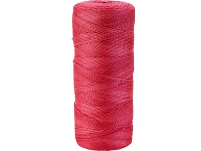 Mutual Industries Nylon Twisted Mason Twine, 0.06 x 550 ft., Glo Pink, 6/Pack (14661-175-550)