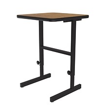 Correll 20W Rectangular Adjstable Standing Desk, Medium Oak (CST2024TF-06)