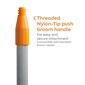 Coastwide Professional™ 60" Fiberglass Push Broom Handle, Threaded Nylon Tip (CW61074-CC)