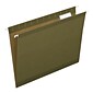 Pendaflex Reinforced Hanging File Folders, 1/5-Cut Tab, Letter Size, Standard Green, 25/Box (PFX 4152 1/5 GREEN)