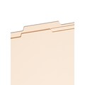 Smead Card Stock Heavy Duty Classification Folders, 2 Expansion, Letter Size, 2 Dividers, Manila, 1