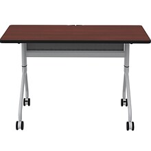 Safco Rumba Training Room Table, 24 x 48, Biltmore Cherry (RBA4824FLSLBMCH)