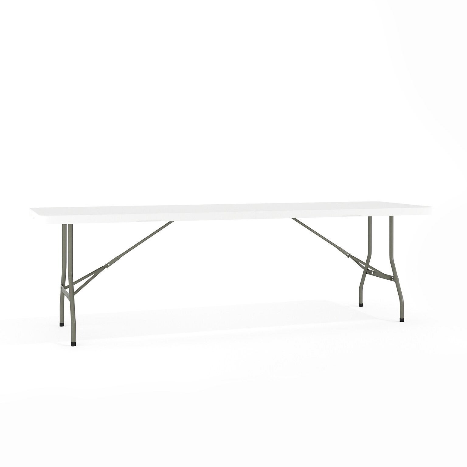 Flash Furniture Kathryn Folding Table, 96 x 30, Granite White (RB3096FH)