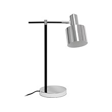 Lalia Home Studio Loft Table Lamp, Chrome/Black (LHT-4001-CH)