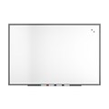 TRU RED™ Magnetic Porcelain Dry Erase Board, Gunmetal Frame, 6 x 4 (TR61187)