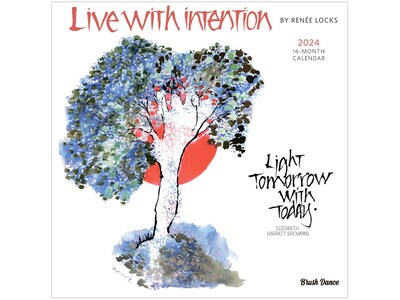 2024 Brush Dance Live with Intention 12 x 12 Monthly Wall Calendar (9781975469856)