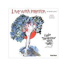 2024 Brush Dance Live with Intention 12 x 12 Monthly Wall Calendar (9781975469856)