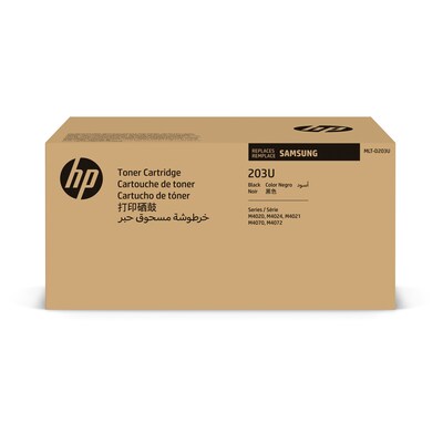 HP 203U Black Toner Cartridge for Samsung MLT-D203U (SU916), Samsung-branded printer supplies are no