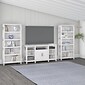 Bush Furniture Key West Console TV Stand, Screens up to 65", Pure White Oak (KWS027WT)