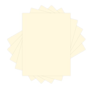 Ris Paper 110 lb. Cardstock Paper, Ivory, 250 Sheets/Pack (81049/94270)