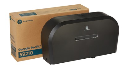 Georgia Pacific® Jumbo Jr. Toilet Paper Dispenser, Black (59210)