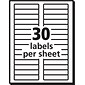 Pres-a-ply Laser/Inkjet File Folder Labels, 2/3" x 3 7/16", White, 1500 Labels Per Pack (30632)