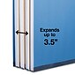 Quill Brand® 2/5-Cut Tab Pressboard Classification File Folders, 3-Partitions, 8-Fasteners, Legal, Blue, 15/Box (7-45026)