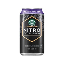 Starbucks Nitro Dark Cocoa Sweet Cream Cold Brew Coffee, 9.6 fl. oz., 12/Carton (20478)