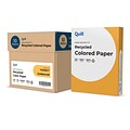 Quill Brand® 30% Recycled 8.5 x 11 Multipurpose Paper, 20 lbs., Goldenrod, 500 sheets/Ream, 10 Rea