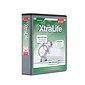 Cardinal XtraLife ClearVue Heavy Duty 2" 3-Ring Non-View Binders, D-Ring, Black (26321)