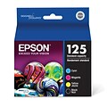 Epson T125 Black/Cyan/Magenta/Yellow Standard Yield Ink Cartridge, 4/Pack (T125120-BCS)