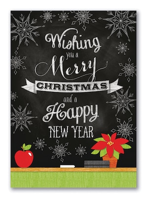 Custom A Holiday Education Cards, with Envelopes, 5 5/8  x 7 7/8 Holiday Card, 25 Cards per Set