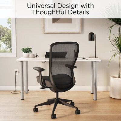 Union & Scale™ Essentials 60W Computer and Writing Desk, White (UN56971)
