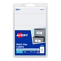 Avery Multi-Use Laser/Inkjet Shipping Label, 1 1/2 x 4, White, 3 Labels/Sheet, 50 Sheets/Pack (054