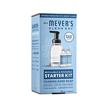 Mrs. Meyers Foaming Hand Soap Concentrate Starter Kit, Rain Water Scent, 4 Fl. Oz.(355607)