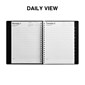 2024 Staples 8" x 11" Daily Appointment Book, Black (ST58453-24)