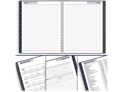 2024-2025 AT-A-GLANCE DayMinder 8.5" x 11" Academic Weekly & Monthly Planner, Poly, Charcoal (AYC520-45-25)