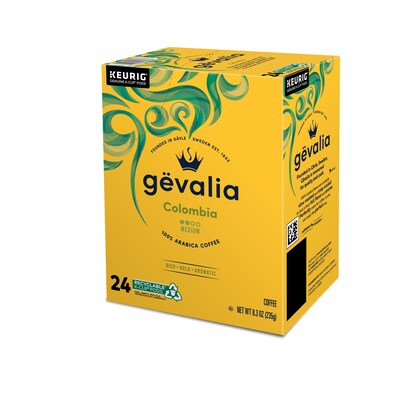 Gevalia Colombian Coffee Keurig® K-Cup® Pods, Medium Roast, 24/Box (5304)