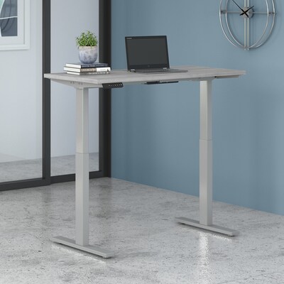Bush Business Furniture Move 60 Series 48W Electric Height Adjustable Standing Desk, Platinum Gray/