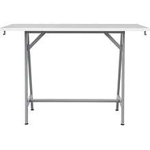 Safco Spark Teaming Table, 24 x 60, Fashion Gray (SPK6024SLFNGY)