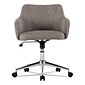 Alera® Captain Series Fixed Arm Fabric Computer and Desk Chair, Gray Tweed (ALECS4251)