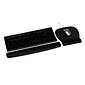 3M™ Foam Wrist Rest for Keyboards, Black, Durable Fabric Cover, Anti-microbial Product Protection (WR209MB)