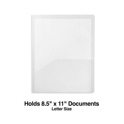 Staples® Document Report Cover, Letter Size, Clear (26382)