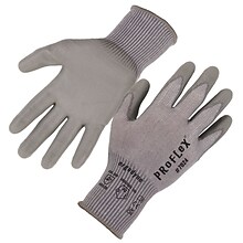 Ergodyne ProFlex 7024 PU Coated Cut-Resistant Gloves, ANSI A2, Gray, Large, 1 Pair (10404)