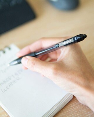 Zebra Z-Grip Retractable Ballpoint Pen, Medium Point, 1.0mm, Assorted Ink, 48 Pack (22048)