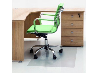 Cleartex Advantagemat Plus Hard Floor Chair Mat with Lip, 36" x 48", Clear APET (NCCMFLAS0003)