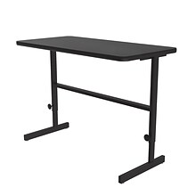 Correll 24W Rectangular Adjstable Standing Desk, Black Granite (CST2448TF-07)