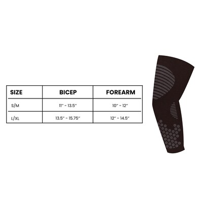 Extreme Fit Nylon Elbow Sleeve, Small/Medium, 3 Pairs/Pack (THAES-BLA-M-3PK)