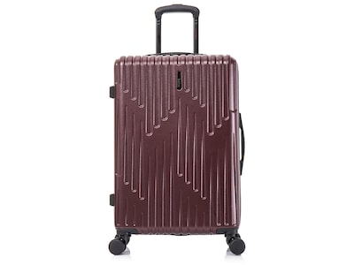 InUSA Drip 28.37 Hardside Suitcase, 4-Wheeled Spinner, Wine (IUDRI00M-WIN)