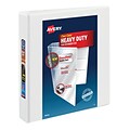 Avery Heavy Duty 1 1/2 3-Ring View Binders, One Touch EZD Ring, White (79-195/79-795)