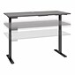 Bush Business Furniture Move 60 Series 60"W Electric Height Adjustable Standing Desk, Platinum Gray/Black (M6S6030PGBK)